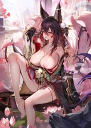 breasts ear eyes female fugue_(honkai:_star_rail) girl hair honkai:_star_rail honkai_(series) lips nipples tingyun_(honkai:_star_rail)