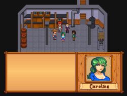 1girls 2d 4boys accurate_art_style animated animated_gif anus ass asscheeks big_breasts blowjob breasts caroline_(stardew_valley) completely_nude completely_nude_female cum cum_in_mouth cum_in_pussy cum_on_ass cum_on_breasts cum_swallow cumshot cumshot_in_mouth cumshot_in_pussy dialogue fellatio gif green_hair_female interracial klajksf milf nipples nude nude_female onomatopoeia paizuri paizuri_fellatio penetration penis_between_breasts penis_in_mouth penis_in_pussy pixel_animation pixel_art plap pussy sex stardew_valley swallowing_cum text text_box titfuck-blowjob titjob vagina vaginal_penetration vaginal_sex