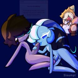black_sapphire_cookie cookie_run cookie_run_kingdom cuck_chair cuckold gay male oral penis pure_vanilla_cookie request self_upload shadow_milk_cookie sloumpl strawpage_request watching