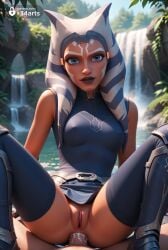 1boy 1boy1girl 1girls ahsoka_tano ai_generated alien anal anal_sex anal_sex artist_name bare_shoulders blue_eyes blue_thighhighs blurry breasts clone_wars clothed_sex colored_skin cum cum_in_ass face_markings hi_res humanoid interspecies jedi lips looking_at_viewer lucasfilm m_legs markings medium_breasts montrals orange_skin outdoors penis pov pussy r34arts sex sitting sleeveless solo_focus spread_legs star_wars star_wars_rebels straight tentacle_hair thighhighs togruta uncensored waterfall