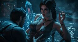 3d 3d_(artwork) 3d_model ai_generated breasts bust lara_croft lara_croft_(survivor) leshay7 tomb_raider tomb_raider_(survivor)