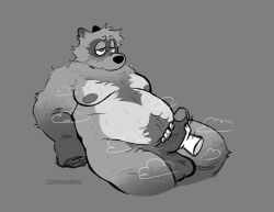 2025 absurd_res animal_crossing anthro balls belly big_balls big_belly canid canine erection genitals handjob hi_res jessiborowski11 male mammal moobs musk nintendo nipples overweight overweight_male penile penis raccoon_dog sex simple_background solo_focus tanuki tom_nook_(animal_crossing)