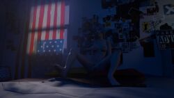 1girls barefoot bedroom blender breast_grab chloe_price feet female female_only fingering grabbing_breasts life_is_strange looking_pleasured masturbation nude on_bed orgasm preview self_upload solo solo_focus