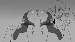 1boy 1girls animated ass ass_grab big_ass chainsaw_man goldeneyensfw huge_ass kissing makima_(chainsaw_man) musi_cassie penetration sound tagme video
