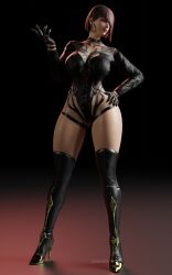 anna williams from tekken by adiex3d