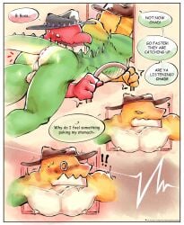 2boys anthro_on_anthro anthro_only anthro_penetrated anthro_penetrating barawulf blush blushing_at_viewer brick_wall candy_humanoid chad_(the_amazing_digital_circus) close-up crocodile_humanoid cum cum_inside ejaculation ejaculation_while_penetrated gay gay_anal gay_domination gay_sex green_body gummigoo_(the_amazing_digital_circus) gummy_(food) gummy_creature heart_symbol looking_pleasured male male/male male_focus male_only male_penetrated male_penetrating male_penetrating_male no_blush orange_body penis solid_color_background the_amazing_digital_circus yaoi yellow_body