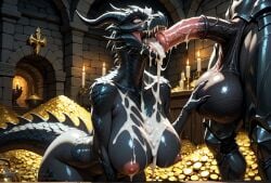 1girls after_fellatio after_sex ahe_gao ai_generated alduin anthro anthro_female anthro_male big_ass big_balls big_breasts big_butt big_penis black_body black_dragon black_female black_scales black_skin castle covered_in_cum creamhorseai cum cum_covered cum_drip cum_in_mouth cum_inside cum_on_body cum_on_breasts cum_on_face curvy curvy_female curvy_figure dark_skin dark_skinned_female dragon dragon_humanoid equine_penis excessive_cum facial female fit fit_female fucked_silly high_resolution highres horn horns horse_penis horsecock horsecock_on_humanoid huge_ass huge_balls huge_breasts huge_cock hyper_balls male male/female male_on_female mommy mommy_kink monster monster_girl monster_mommy muscular_male mythological_creature mythological_scalie mythology naked_female nude_female red-eyes_black_dragon red_eyes scalie skyrim sun testicles treasure voluptuous voluptuous_female yu-gi-oh!