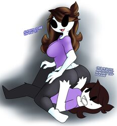 ass breasts female_only jaiden jaiden_animations jaidenanimations mob_face neronova text youtube youtuber