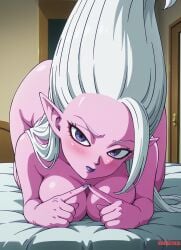 1girls ai_generated arinsu bed bedroom big_breasts big_tits blush blush_lines breasts bubbleteexl completely_naked completely_naked_female completely_nude completely_nude_female cute cute_eyes cute_face cute_female cutest dr._arinsu dragon_ball dragon_ball_daima dragon_ball_super dragon_ball_z eyeliner female glind huge_breasts huge_tits lipstick makeup nail_polish naked naked_female nude nude_female pink_body pink_skin pink_skinned_female purple_eyes purple_lipstick purple_nail_polish red_eyeliner request_expression request_face sweat sweating sweating_female sweaty sweaty_body sweaty_face sweaty_female tits white_hair white_hair_female