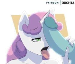 2018 aged_up animated anthro bad_id bad_tumblr_id duo equine female friendship_is_magic glans hair hair_on_head hasbro licking male mammal multicolored_hair my_little_pony open_mouth oral oughta sex solo_focus straight sweetie_belle_(mlp) tongue tongue_out two_tone_hair