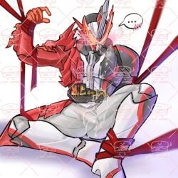 ... 1boy ankle_tied arm_up armor armored_male belt blush blush_lines blushing_through_mask bodysuit bodysuit_bulge book bukkake cum cum_on_body cum_on_face cum_on_helmet cum_on_mask dragon erect_penis erection erection_under_bodysuit hand_up kamen_rider kamen_rider_saber kamen_rider_saber_(series) knee_up leg_up legs_apart legs_apart_feet_together legs_spread looking_down looking_down_at_self male male_focus male_only masked_only mmmaao no_visible_face on_ground pixiv_id red_armor ribbon ribbon_bondage ribbons sitting solo speech_bubble sword tied tied_ankle tied_wrist touma_kamiyama visor watermark