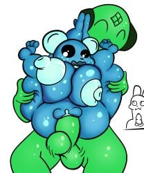 anthro areola balls being_watched big_areola big_breasts breasts duo female full_nelson genitals hi_res iloveslutyshortstax iterator_(rain_world) lantern_mouse_(rain_world) looking_at_another male male/female nipples no_significant_harassment_(rain_world) penetration penis pussy rain_world thick_thighs vaginal_penetration videocult