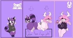 2boys ass can_in_ass femboy fzst hispanic_youtuber jasperdev pink_fur purple_fur spanish_text youtube