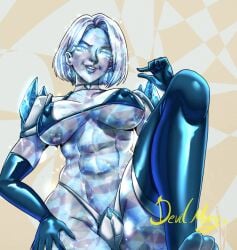 2d abs arm_raised arm_up armwear blue_armwear blue_bikini blue_bikini_top blue_earrings blue_eyes blue_legwear blue_thighhighs bob_cut cameltoe choker comic devil_mary diamond_skin earrings elbow_gloves emma_frost emma_frost_(marvel_rivals) eyebrows eyelashes female glowing_eyes hair_behind_ear half-closed_eyes hand_on_leg high_thong hips legs legwear looking_at_viewer looking_down marvel marvel's_avengers_(game) marvel_cinematic_universe marvel_classic_era marvel_comics marvel_girl marvel_rivals marvel_vs._capcom marvel_vs._capcom_2 mature mature_female medium_hair milf one_leg_bent one_leg_raised one_leg_up simple_background slightly_open_mouth small_penis_gesture smile smiling smiling_at_viewer standing standing_on_one_leg teeth thick_thighs thighhighs thighs thong underboob wide_hips