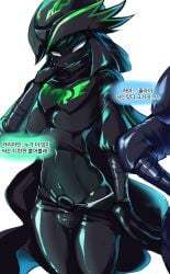 1boy character_request chobonolly femboy green_hair latex latex_clothing male maplestory tagme