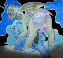 2024 absurd_res alicorn anal anal_sex animal_genitalia animal_penis animal_pussy anus ass black_body black_fur blue_body blue_fur blue_hair cutie_mark dock_(anatomy) equid equine equine_anus equine_genitalia equine_penis equine_pussy fangs feathered_wings feathers female female_penetrated feral feral_on_feral feral_penetrated feral_penetrating feral_penetrating_feral friendship_is_magic fur futanari genitals gynomorph gynomorph/female gynomorph_penetrating gynomorph_penetrating_female hair hasbro hi_res hooves horn intersex intersex/female intersex_penetrating intersex_penetrating_female mammal my_little_pony mythological_creature mythological_equine mythology nightmare_moon_(mlp) penetration penile penile_penetration penis penis_in_ass perrox princess_luna_(mlp) pussy raised_tail selfcest sex sharp_teeth square_crossover tail tail_anus teeth traditional_media_(artwork) wings