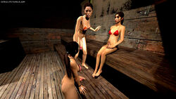 3d big_breasts bikini breasts chell dotasluts futa_only futanari intersex lara_croft lara_croft_(survivor) left_4_dead panties penis portal_(series) tomb_raider tomb_raider_(survivor) zoey_(left_4_dead)