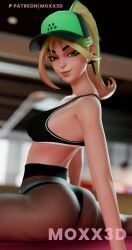 ass ass_focus bare_shoulders blonde_female blonde_hair female female_focus female_only fortnite fortnite:_battle_royale helsie_(fortnite) leggings legs_open legs_spread looking_at_viewer moxx3d open_legs panties_under_pantyhose pantyhose smirk smirking solo_female sports_bra sports_panties sportswear thick_ass thick_legs thick_thighs thighs tight_clothing training yoga yoga_pants