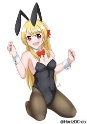 aimoto_rinku breasts bunny_ears bunnysuit d4dj hartz_d'croix long_hair