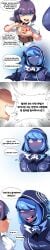 blue_skin chobonolly comic dark-skinned_futanari dark_skin futa_only futanari khaliain_the_mad_mage_(maplestory) long_image maplestory tagme