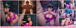 1girls ai_generated bimbo black_hair brown_eyes brown_skin bubble_butt cumslut female female_only makeup pear-shaped_figure pear_shaped robin_desires robin_sweetcheeks skinny_waist