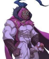 abs big_biceps big_muscles big_pecs big_penis cum faceless_male jax_(league_of_legends) league_of_legends league_of_legends:_wild_rift male male_only muscular_arms muscular_legs muscular_male muscular_thighs pecs penis precum precum_drip pubic_hair purple_body purple_skin