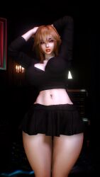 yae miko from genshin impact by crashbanditkut