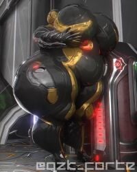 bbw big_ass big_breasts breast_expansion breasts bubble_butt cleavage female huge_ass huge_breasts mag_(warframe) overweight qzk_forte tagme thick_thighs video warframe weight_gain wide_hips