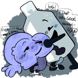 1girl after_anal after_orgasm after_sex anal_penetration battle_for_dream_island big_penis blush body_fluids bottle_(bfdi) cum cum_inside doggy_style dripping_cum dripping_precum eyaculation object_shows penis rar0t23 semen sex sweat tired_look veiny_penis wet_pussy winner_(bfdi)