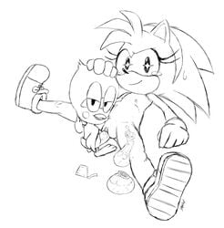 amy_rose avian bird classic_amy_rose condom cuckold cum excito female flicky hedgehog hi_res mammal sega sonic_(series) sonic_the_hedgehog_(series) vaginal_penetration young