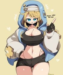 1girls big_breasts bridget female female_only female_symbol gazericc genderswap genderswap_(mtf) guilty_gear rule_63 stomach string_panties wide_hips