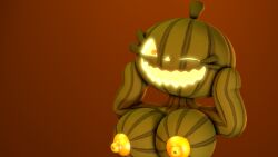 1girls 3d big_breasts breasts cute female five_nights_at_freddy's five_nights_at_freddy's_4 halloween jack_o_pumpkin_(fnaf) looking_at_viewer nude pumpkin_girl pumpkin_head solo source_filmmaker wink