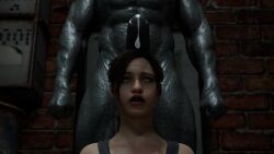 1boy 1girls 3d big_penis blender claire_redfield female male mr_x resident_evil resident_evil_2 straight