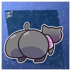 animated ass ass_focus ass_up gif meme nerd nomi_yaki nyan_cat thick_ass