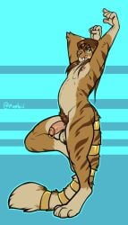 anthro felid male mammal pantherine prehistoric_species qa'a qaja_(dastiger) saber-toothed_tiger seraphictiger solo tiger