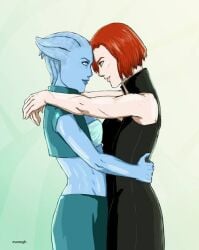 femshep liara_t'soni mass_effect passionate yuri