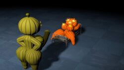 1futa 1girls 3d animal_genitalia bed big_breasts breasts cute female five_nights_at_freddy's five_nights_at_freddy's_4 futanari halloween horsecock horsecock_futanari imminent_sex jack_o_pumpkin_(fnaf) nude penis pumpkin_girl pumpkin_head source_filmmaker