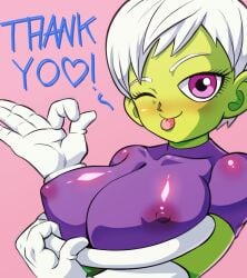 bigduck cheelai dragon_ball dragon_ball_super female tight_clothing visible_nipples