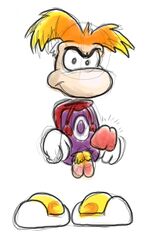 1boy erection male_only penis rayman rayman_(series) sketch solo solo_male