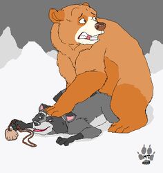 bering brother_bear disney feral feral_on_feral infamousmustelid kenai male_only tagme