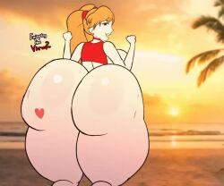 1girls alternate_version_available animated ass ass_clapping ass_focus ass_waves asstronsfw asuka_langley_sohryu beach big_ass big_breasts big_butt black_eyes bottom_heavy breasts bubble_butt busty clapping_ass clapping_buttocks clapping_cheeks curvaceous curvy curvy_female curvy_figure day daytime dialogue earthquake english_text fat_ass female female_focus female_only hair_ornament hair_ribbon heart hearts_around_butt hi_res high_resolution highres huge_ass huge_butt hyper hyper_ass jiggle jiggling_ass large_ass large_breasts light-skinned_female light_skin long_hair looking_back massive_ass naughty_face neon_genesis_evangelion orange_hair outdoors outside presenting presenting_ass presenting_butt presenting_hindquarters rippling_ass shaking shaking_ass shaking_butt sideboob smile smiling solo solo_female solo_focus sound sunset swimwear tagme text thick_ass thick_thighs thighs twerking twintails video voluptuous voluptuous_female