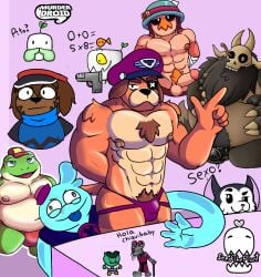 anthro azmuth brawl_stars colonel_ruffs disney duo eve_(brawl_stars) feral gay group hank_(brawl_stars) humanoid kit_(brawl_stars) male male/male murderdroid_(artist) muscular muscular_male nintendo papa_titan_(the_owl_house) seedtheplant_(artist) sex slightly_chubby slightly_chubby_male slippy_toad squeak_(brawl_stars) star_fox the_owl_house titan_(the_owl_house) trio