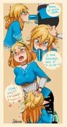 1boy 1futa absurd_res balls big_breasts blonde_hair blue_clothing blue_eyes blush breasts cc-by-nc-nd chuchu clothed clothing comic creative_commons cute_male dialogue duo english_text erection eyebrow_through_hair eyebrows fellatio female fingers fully_clothed futa_on_male futanari genitals gynomorph gynomorph/male gynomorph_penetrating gynomorph_penetrating_male hi_res humanoid humanoid_on_humanoid humanoid_penetrated humanoid_penetrating humanoid_penetrating_humanoid humanoid_pointy_ears hylian intersex intersex/male intersex_penetrating intersex_penetrating_male light-skinned_female light_skin link male male_penetrated nintendo not_furry open_mouth oral penetration penile penis princess_zelda rauru's_arm sex sex_toy speech_bubble standing strap-on tears_of_the_kingdom text the_legend_of_zelda tongue tongue_out translucent translucent_hair zelda_(tears_of_the_kingdom) zeluvvu