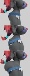 ass_expansion big_ass big_breasts breasts bubble_butt cleavage female furry huge_ass huge_breasts nipples oleanderin pokemon pokemon_(species) thick_thighs wide_hips zoroark