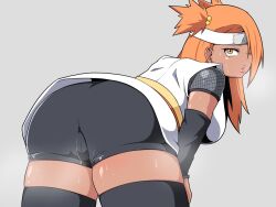 1girls akimichi_chouchou ass_focus ass_up bbw big_ass boruto:_naruto_next_generations brown_skin fire_breath01 naruto solo solo_female