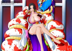 animal big_breasts boa_hancock female female_only high_heels one_piece witchking00