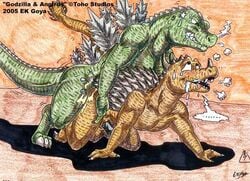 2005 anguirus ek_goya godzilla godzilla_(series) gojira_no_gyakushuu_(1955) male male_only sex source_request tagme toho