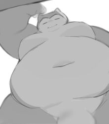 anthro belly flaccid fupa generation_1_pokemon genitals hi_res kabedon khunowen3 looking_at_viewer looking_down low-angle_view male male_only moobs navel nintendo nipples nude overweight penis penis_base pokemon pokemon_(species) snorlax solo