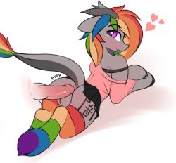 ass cute femboy friendship_is_magic hasbro horn horns male/male my_little_pony penetration penile penile_penetration penis pony rainbow_dash_(mlp) rainbow_hair twiren