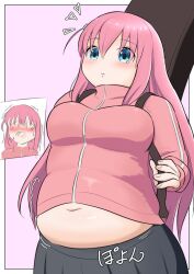 an_chang bbw belly_overhang big_belly big_breasts big_female blush bocchi_the_rock! chubby chubby_female embarrassed fat fat_ass fat_female fat_fetish fat_girl fat_woman fatty female female_only gotou_hitori large_female obese obese_female overweight overweight_female plump pork_chop thick_thighs weight_gain